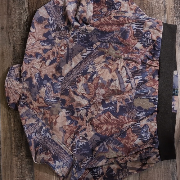 VTG Woolrich Mossy Oak Lightweight Fall Camo Bomber Jacket Size XL Outdoor Guide - Picture 5 of 11